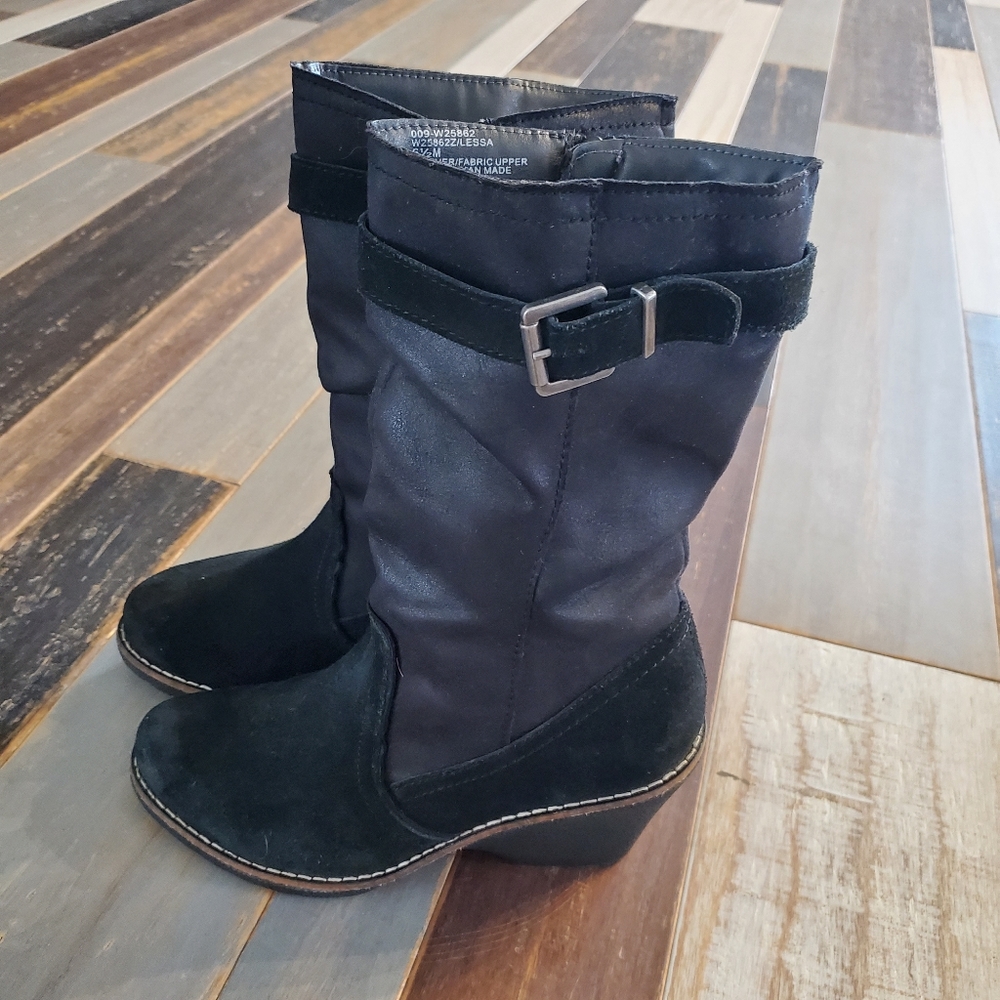WHITE MOUNTAIN LEATHER BOOTS SZ 6.5